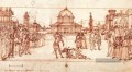 der Triumph von St George Vittore Carpaccio Zeichnung